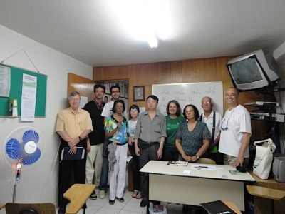 Visita de um esperantista chinês à ABE em 2012